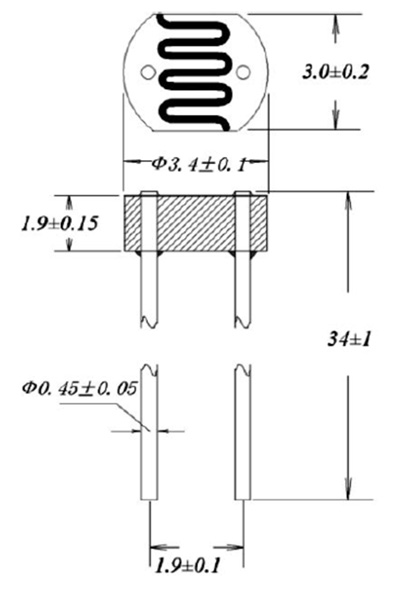 Metal Casing Good Reliablity Phototransistor D57 Series for Light Control Lamp